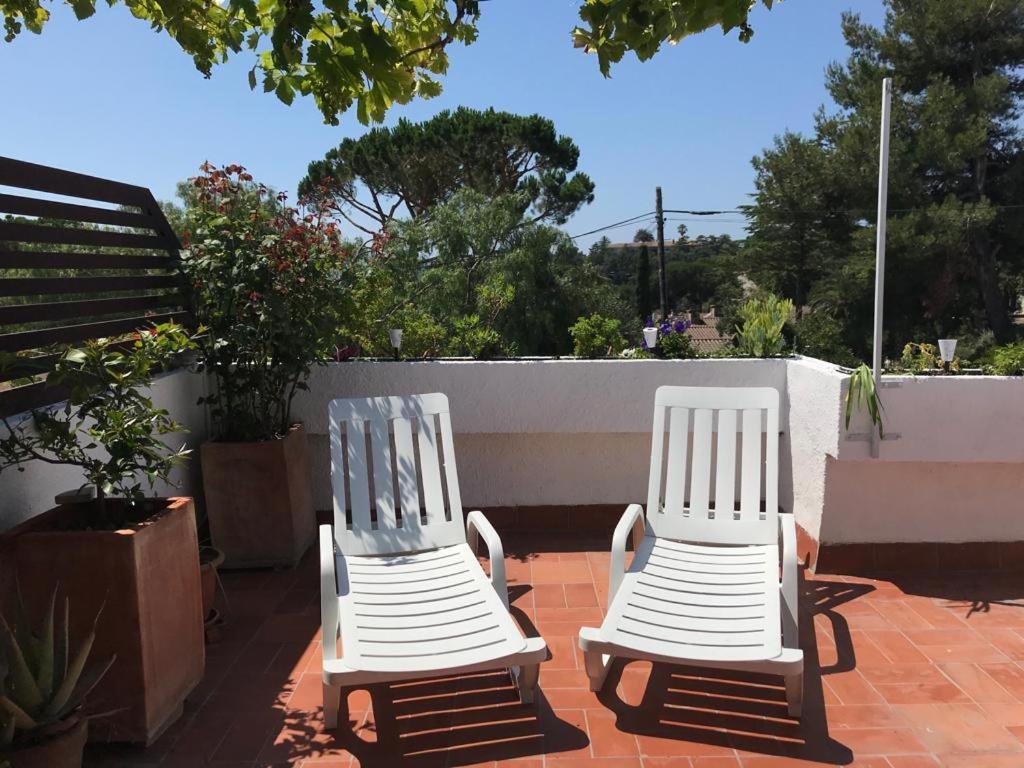 Villa Casita Blanca Con Fibra Optica Y Piscina Cominutaria Tossa de Mar Esterno foto